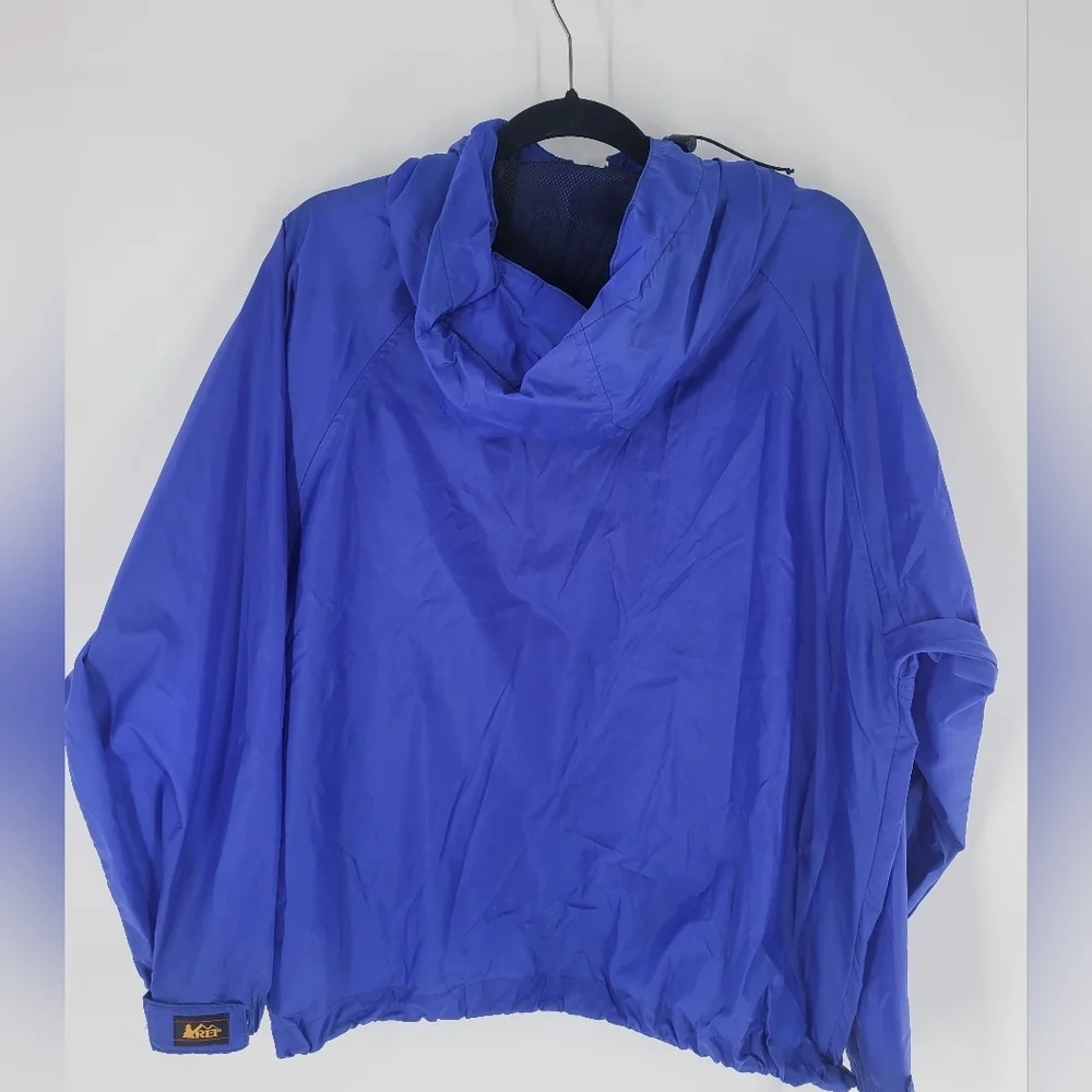 REI Nylon Windbreaker Jacket Men Size S Blue‎ Full Zip